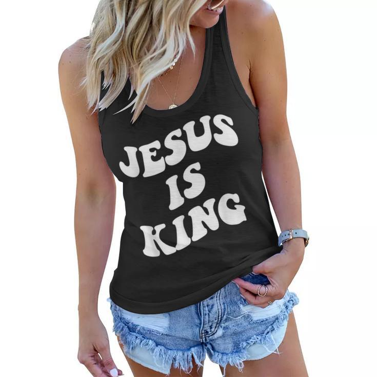 Jesus Is King Aesthetic Trendy  Women Flowy Tank