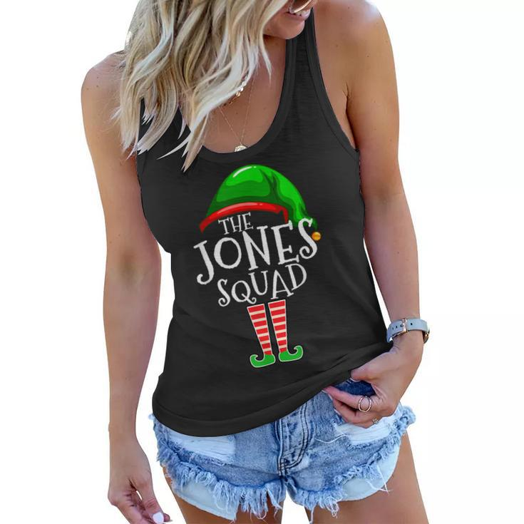Jones Squad Elf Group Matching Family Name Christmas Gift Women Flowy Tank