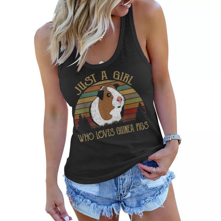 Just A Girl Who Loves Guinea Pig Mom  Clothes For Women Women Flowy Tank
