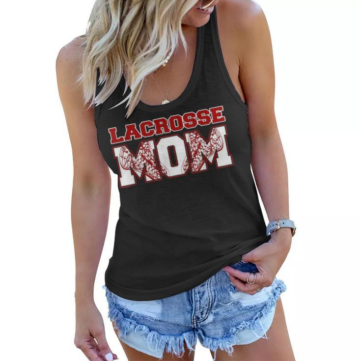 Lacrosse Mom Womens Gift Lax Sports Mother Funny Gift Women Flowy Tank
