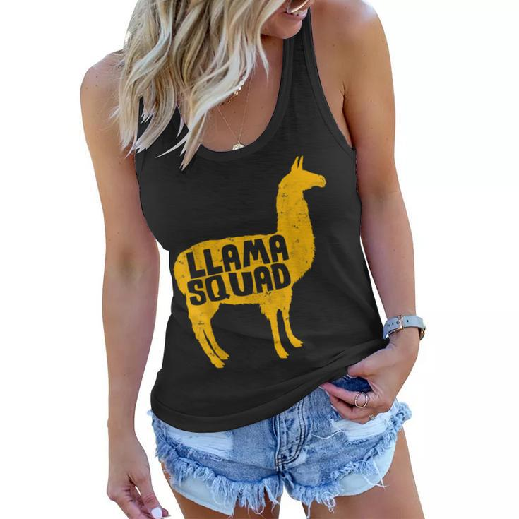 Llama Squad For Boys Girls & Adults Who Love Llamas Women Flowy Tank