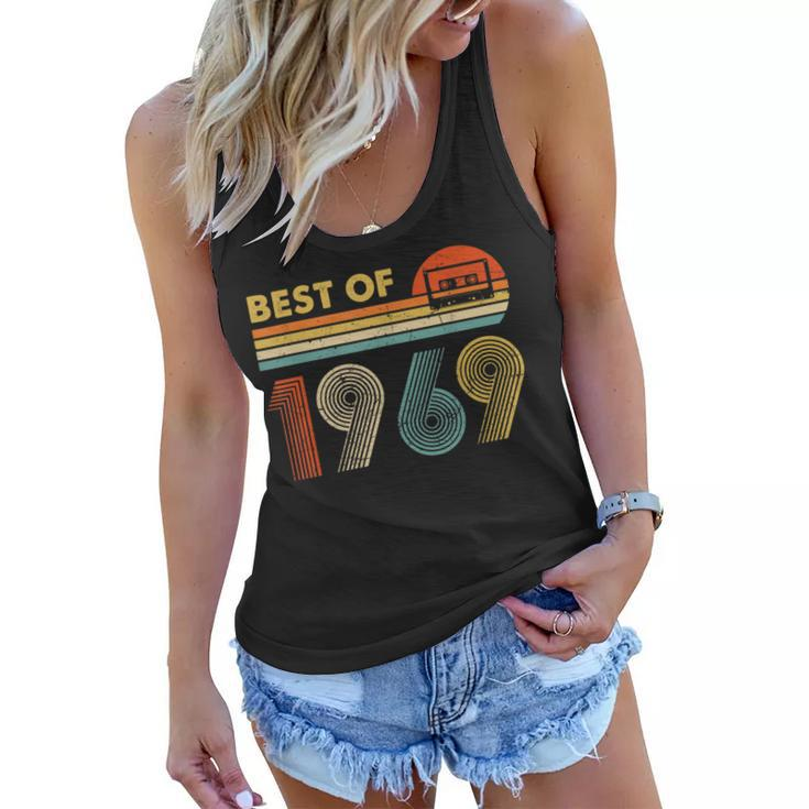 Made In 1969  Vintage 50Th Birthday 50 Years Old Gift  Women Flowy Tank
