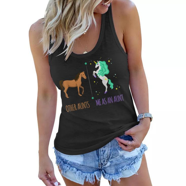 Me As Aunt Other Aunts Horse Unicorn Lover Cute Funny Gift  Women Flowy Tank