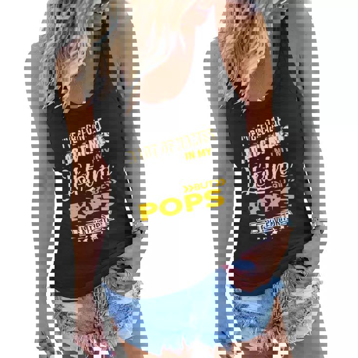 Mens Pops Is My Favorite Name New Grandpa Pops Xmas V2 Women Flowy Tank
