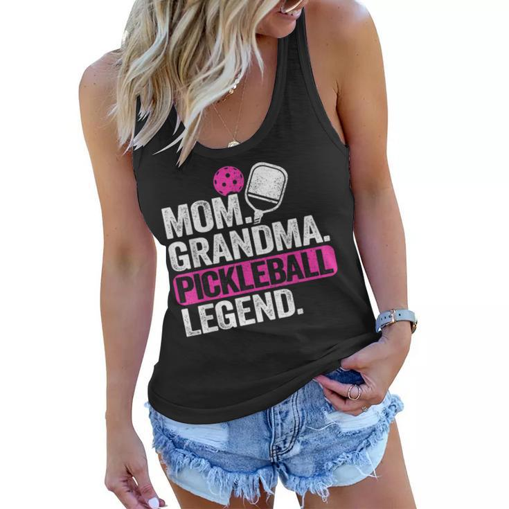 Mom Grandma Pickleball Legend Player Funny Pickle Ball  Women Flowy Tank