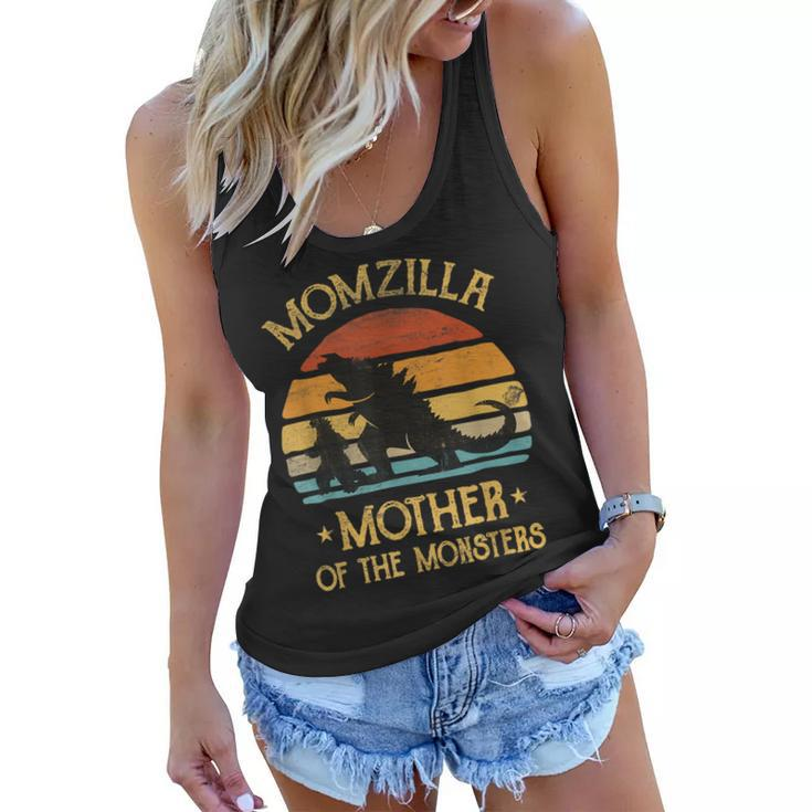 Mom Mother Of Monsters Women Halloween Christmas Mothers Day  Women Flowy Tank