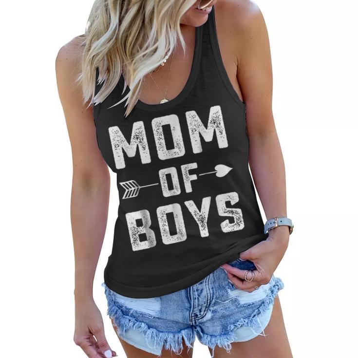 Mom Of Boys Shirts Funny Mother Day T Shirt Women Flowy Tank