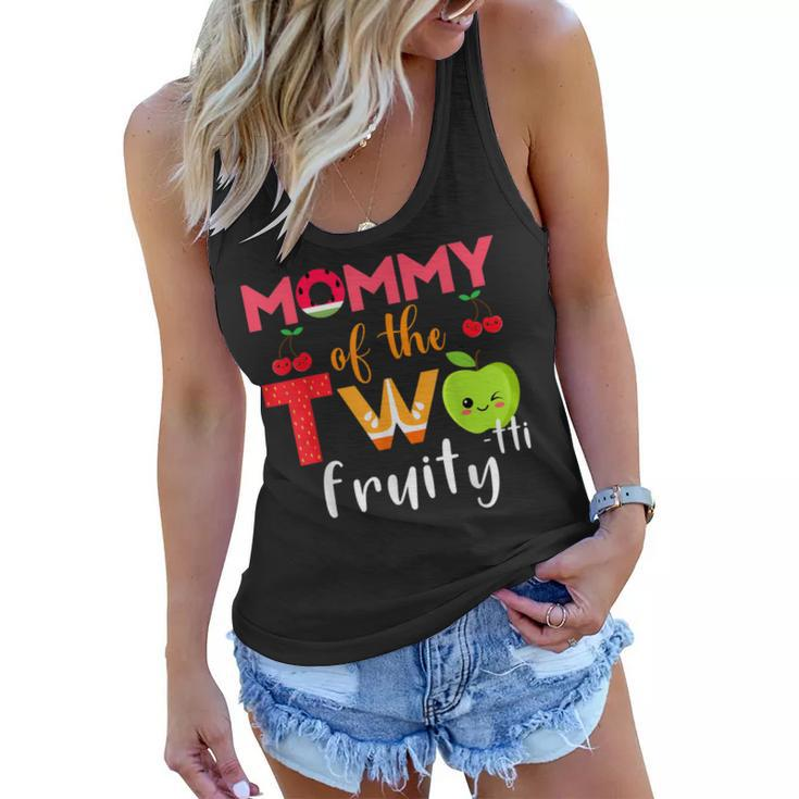 Mommy Of The Twotti Frutti 2Nd Birthday Party Fruit Themed  Women Flowy Tank