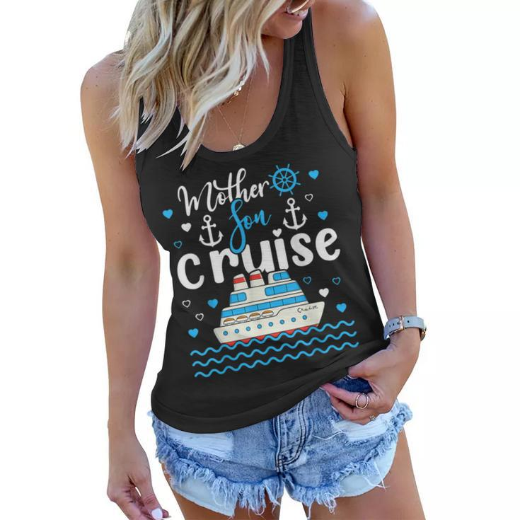 Mother Son Cruise 2023 Family Mom Son Vacation Trip Matching  Women Flowy Tank
