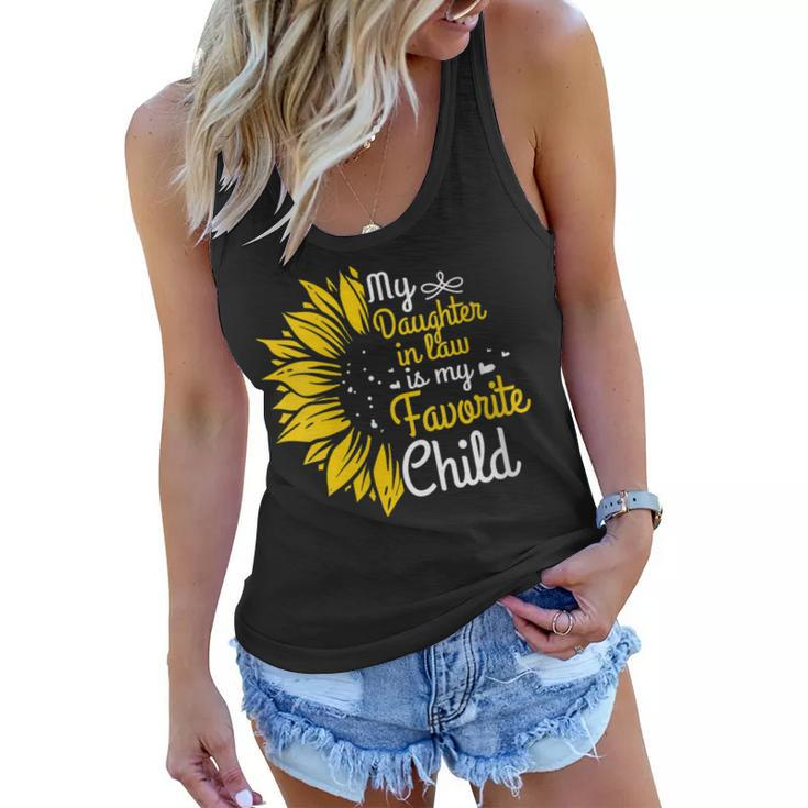 My Daughter In Law Is My Favorite Child Funny Family Humor  Gift For Womens Women Flowy Tank
