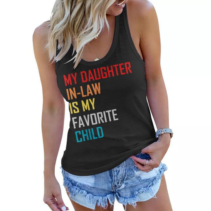 My Daughter In Law Is My Favorite Child Retro Family Humor  Women Flowy Tank
