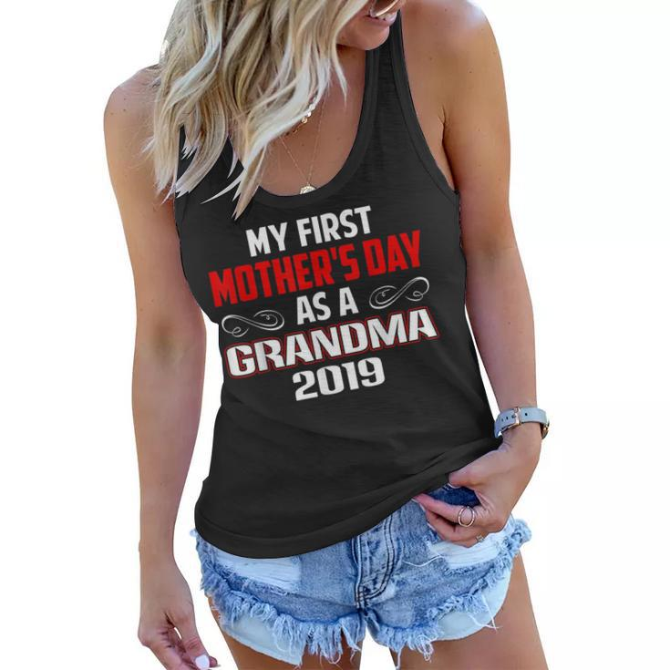 My First Mothers Day As A Grandma Gift  New Grandma Women Flowy Tank