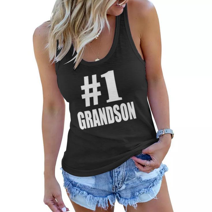 Number One 1 Grandson Women Flowy Tank