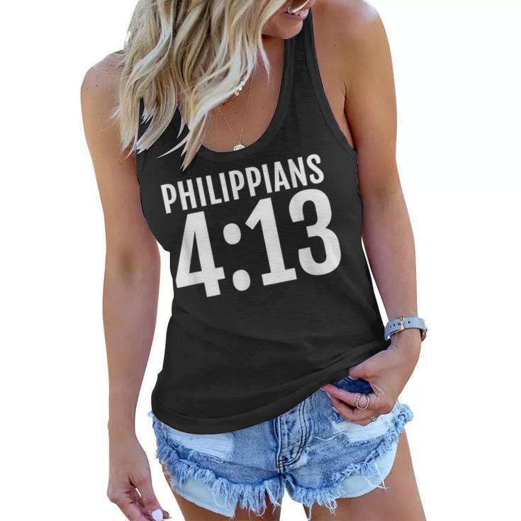 Philippians 413 I Can Do All Things In Christ  Bible Women Flowy Tank