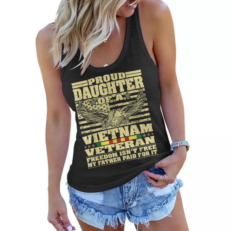 Proud Daughter Of A Vietnam Veteran  V3 Women Flowy Tank