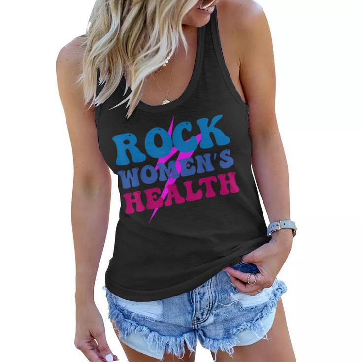 Rock Womens Health Groovy Design For Women  Women Flowy Tank