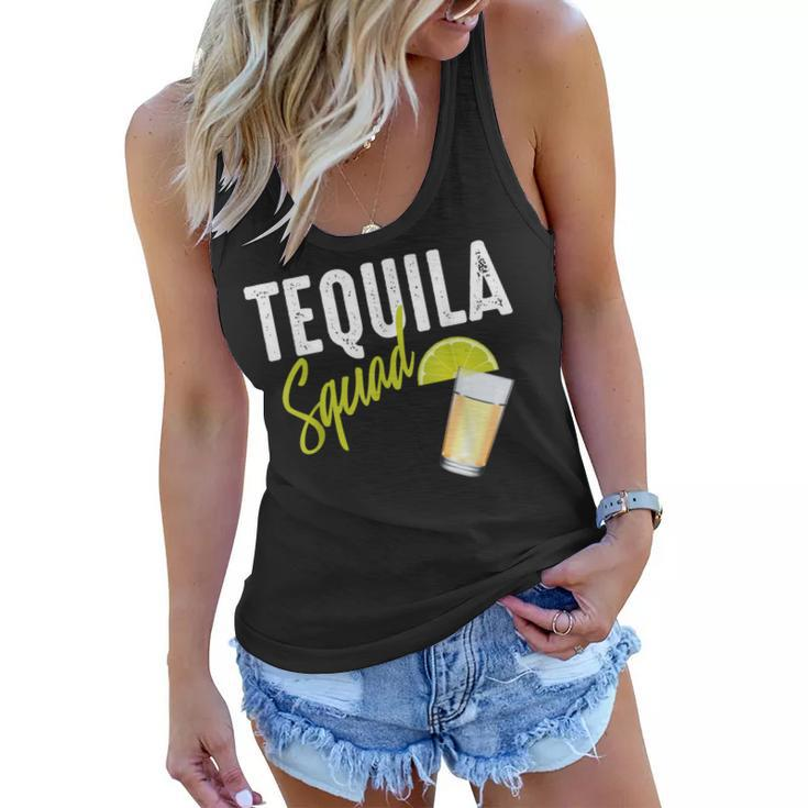 Tequila Squad | Cute Margarita Fan Funny Cinco De Mayo Gift  Women Flowy Tank