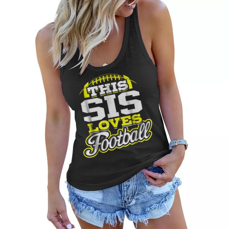 This Sister Loves Football  Yellow Variant Women Flowy Tank