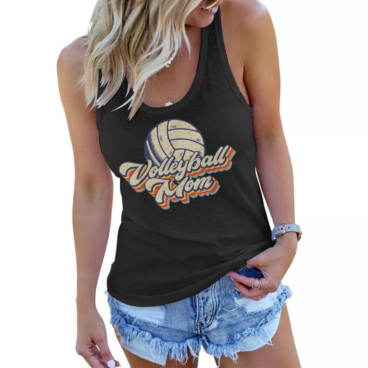 Volleyball Mom Mama Mothers Day Vintage Retro Funny Women  Women Flowy Tank