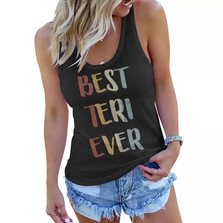 Womens Best Teri Ever Retro Vintage First Name Gift  Women Flowy Tank