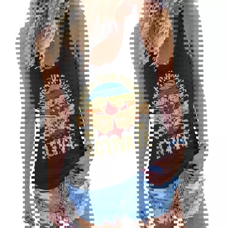 Wonder Twin Powers Activate - Twins Brother Sister Sibling  Women Flowy Tank