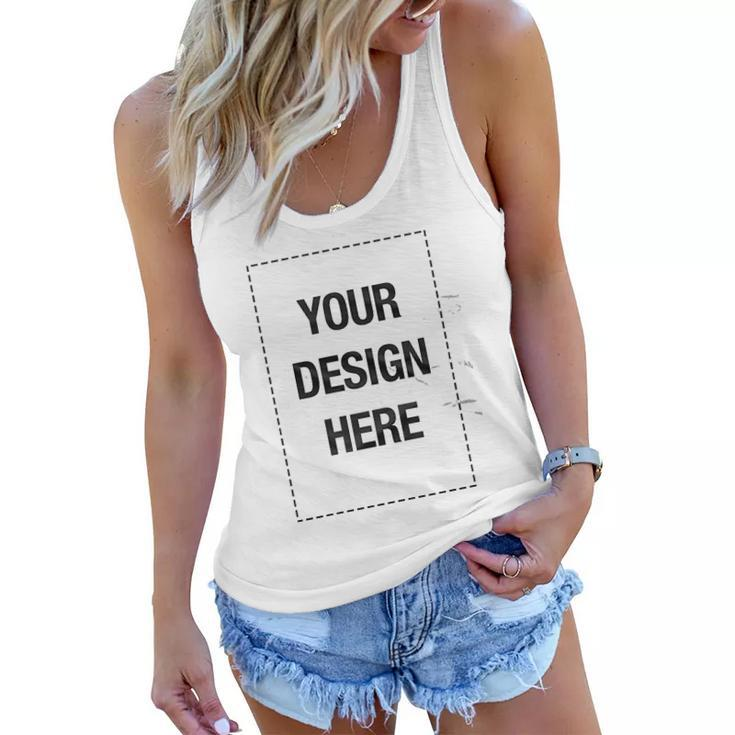 Add Your Own Custom Text Name Personalized Message Or Image V2 Women Flowy Tank