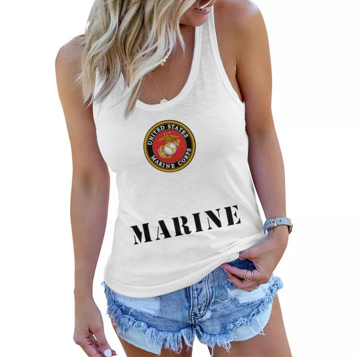Brother Of A United States Marine Custom Design Template Women Flowy Tank