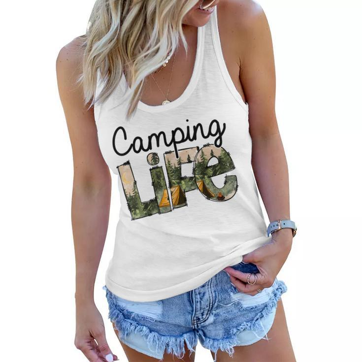 Camping Life  Adventure Camping Lover Men Women  Women Flowy Tank