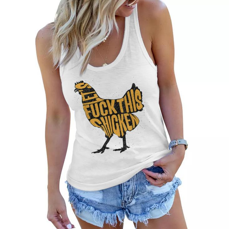 Chicken  For Men Military Quote Lets Fuck This Chicken  Gift For Mens Women Flowy Tank