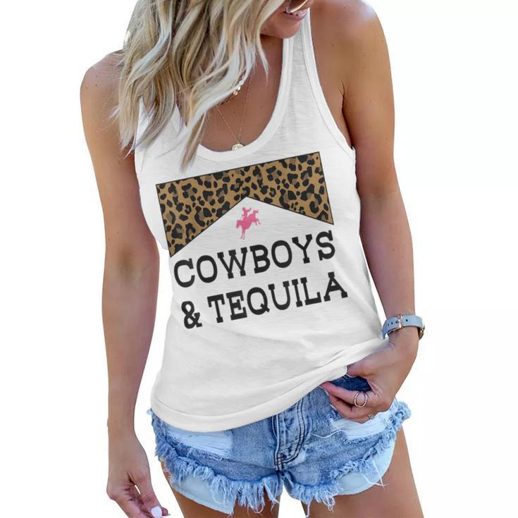 Cowboys And Tequila Western Funny Tequila Drinking Lover  Women Flowy Tank