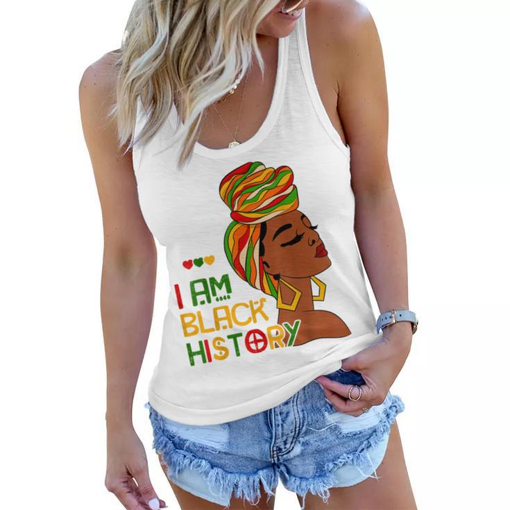 I Am Black History Month African American For Womens Girls  V2 Women Flowy Tank