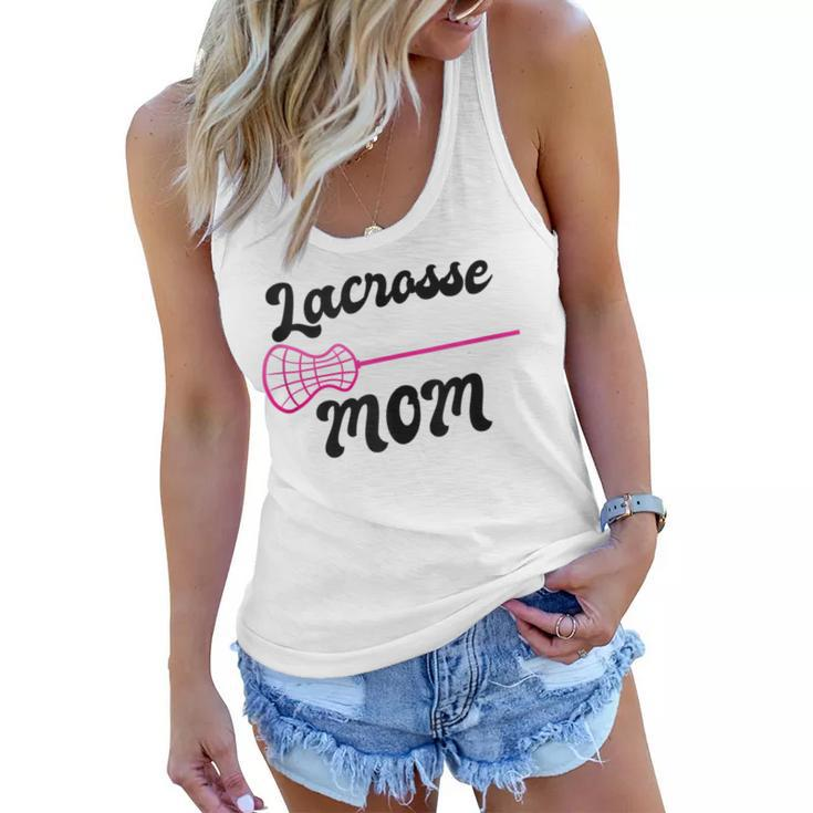 Lacrosse Stick Intercrosse Team Sport Mother Mom  Women Flowy Tank