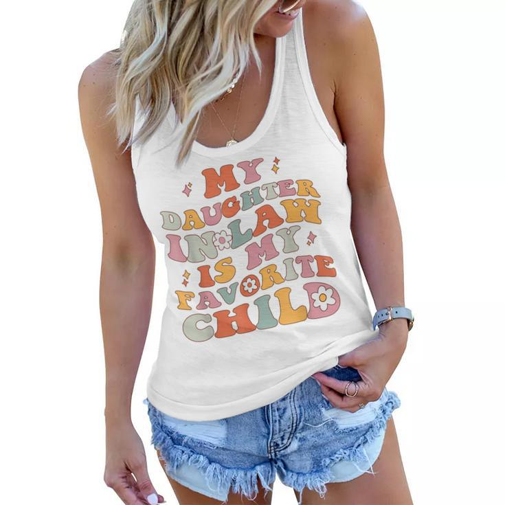 My Daughter In Law Is My Favorite Child Funny Family Retro  Women Flowy Tank