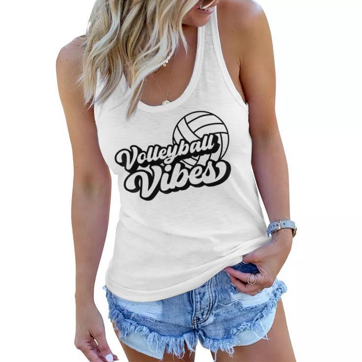 Volleyball Game Day Vibes Volleyball Mom Mothers Day  Women Flowy Tank
