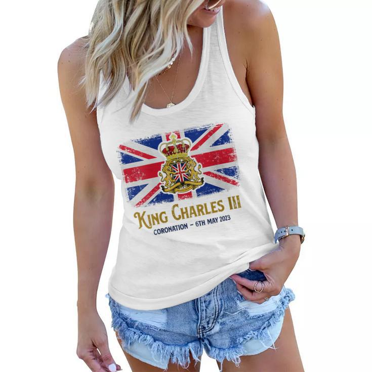 Womens King Charles Iii Coronation 2023 British Monarch Royal May  Women Flowy Tank
