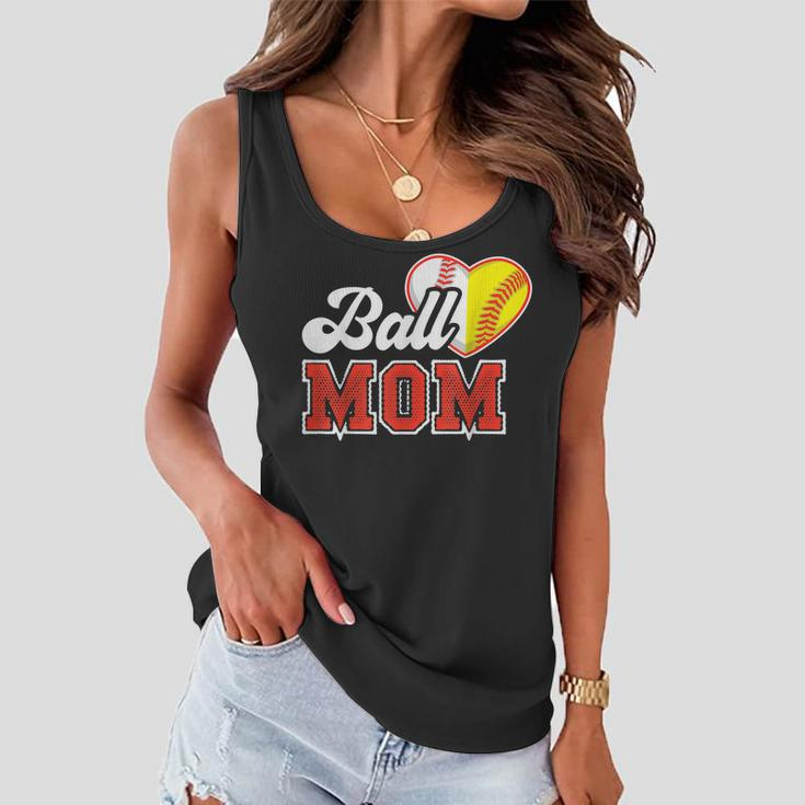 Ball Mom Baseball Softball Parent Women Flowy Tank
