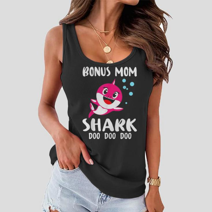 Bonus Mom Shark Doo Doo Matching Family Gift Women Flowy Tank