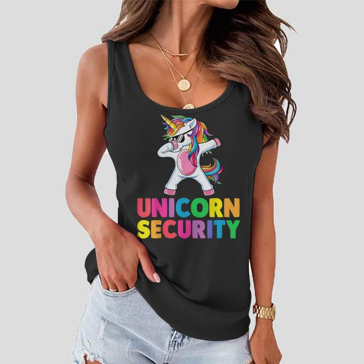 Halloween Dad Mom Daughter Adult Costume Unicorn Security Women Flowy Tank