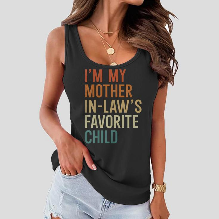 Im My Mother-In-Laws Favorite Child Funny Son In Law Women Flowy Tank