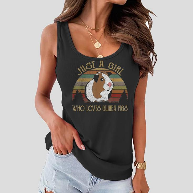 Just A Girl Who Loves Guinea Pig Mom Clothes For Women Women Flowy Tank