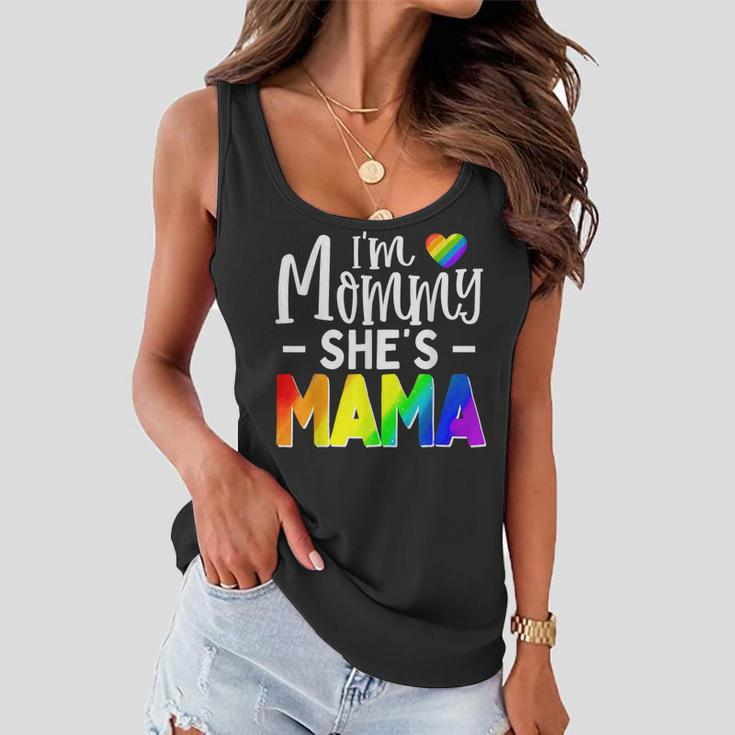 Lesbian Mom Gift Gay Pride Im Mommy Shes Mama Lgbt Women Flowy Tank