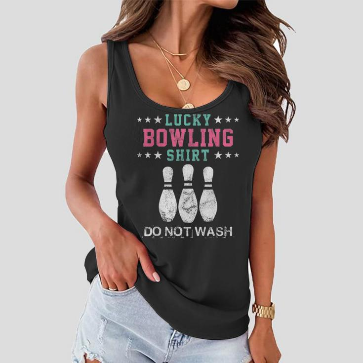 Lucky Bowling Gift For Women Wife Mom Or Girls Women Flowy Tank