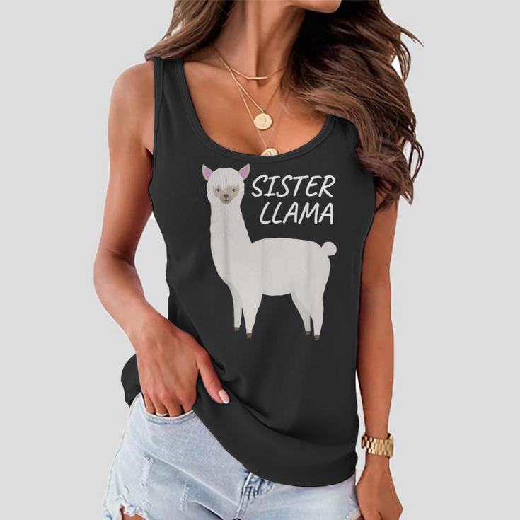 Matching Family Llama Gift Sister Llama For Sis Women Flowy Tank