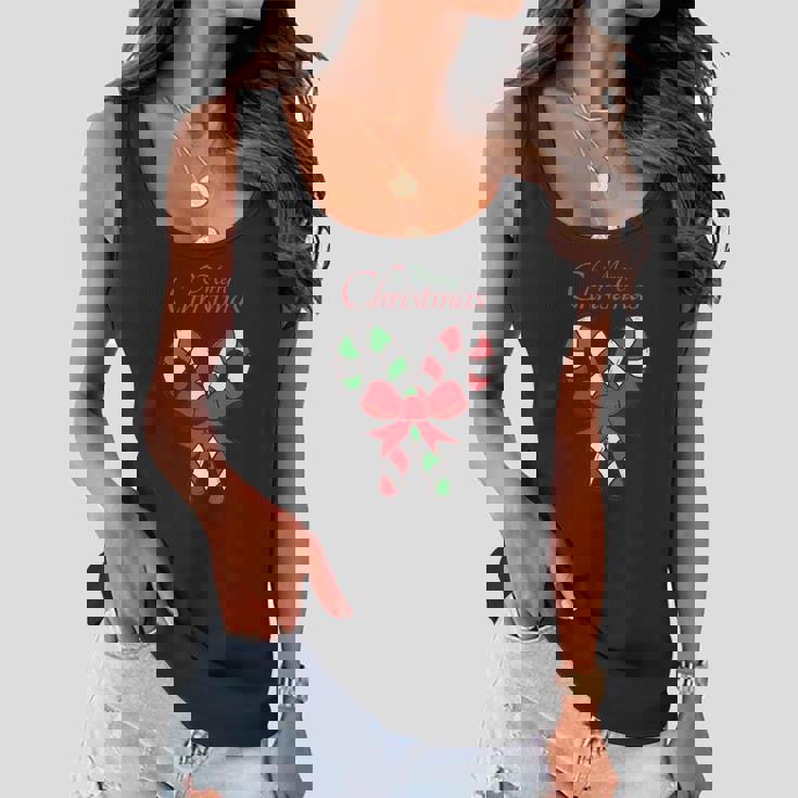 Merry Christmas Candy Canes Shirt Women Flowy Tank Merry Christmas Candy Canes Shirt Women Flowy Tank