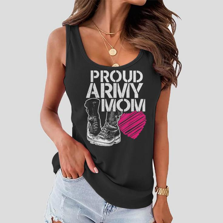 Mothers Day Proud Army Mom Women Flowy Tank