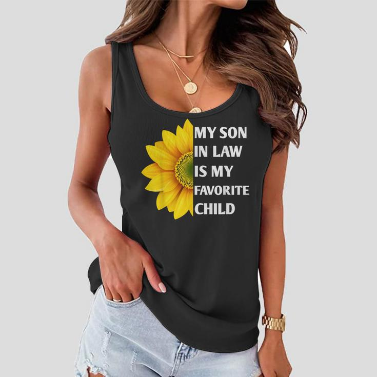 My Son In Law Is My Favorite Child Sunflower Family Matching Women Flowy Tank