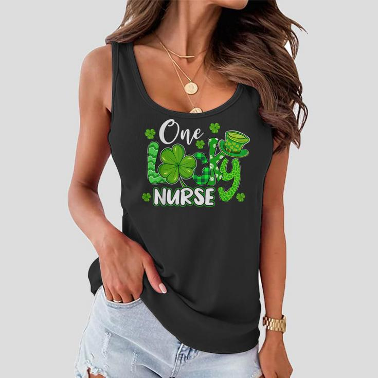 One Lucky Nurse Saint Paddys Rn St Patricks Day Nurses Women Flowy Tank