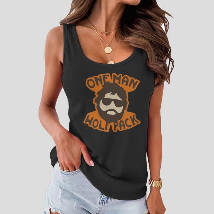 One Man Wolf Pack The Hangover Women Flowy Tank