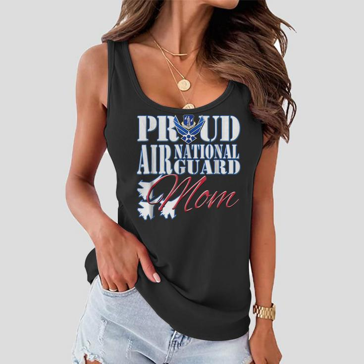 Proud Air National Guard Mom Shirt Air Force Mothers Day Women Flowy Tank
