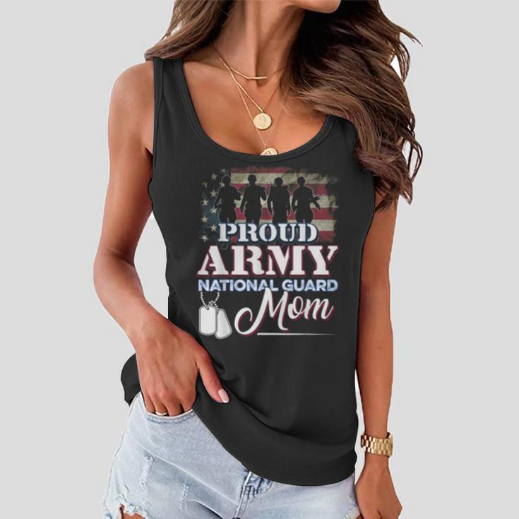 Proud Army National Guard Mom Veteran Women Flowy Tank